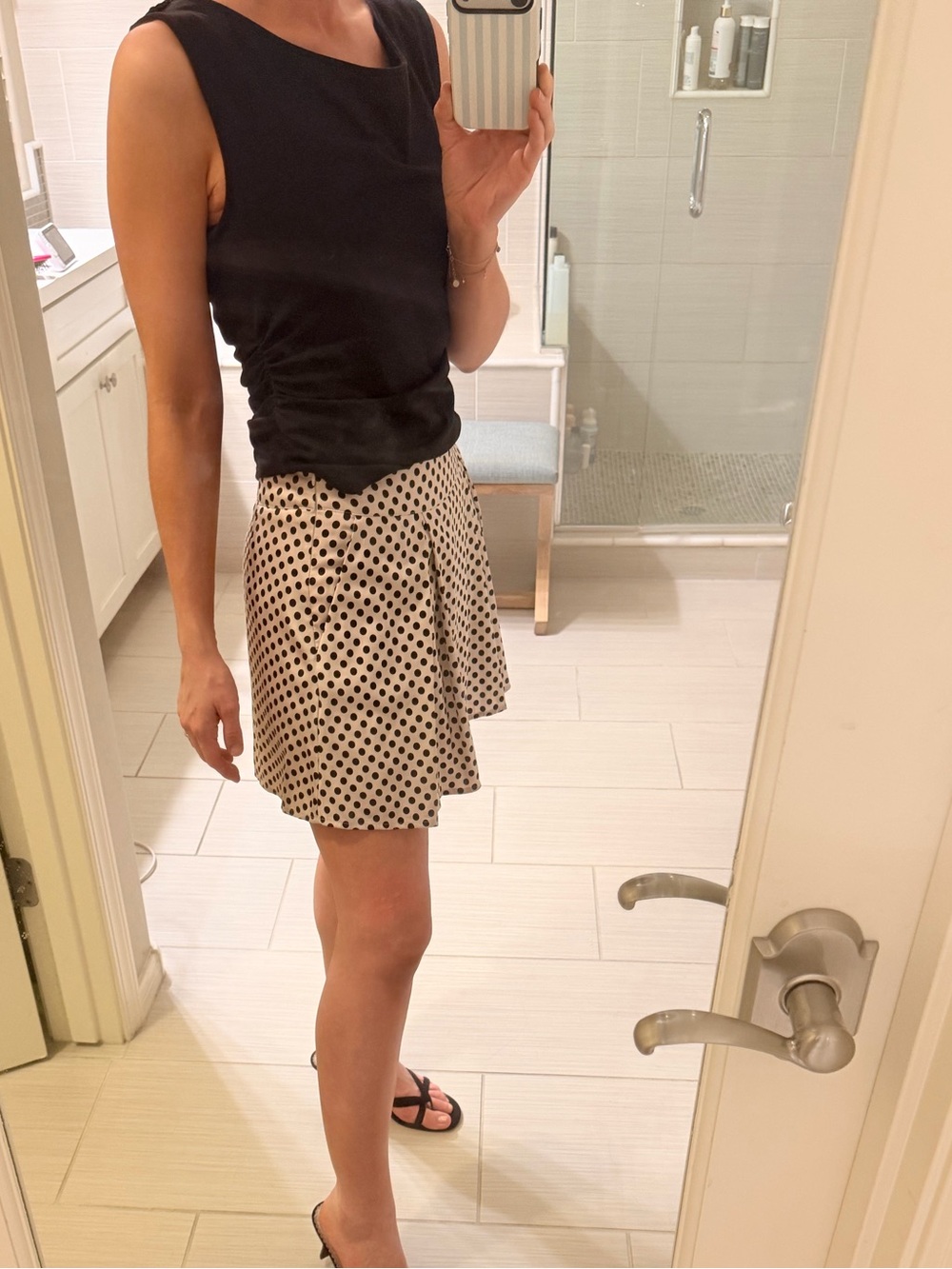 Polka Dot Mini Skirt